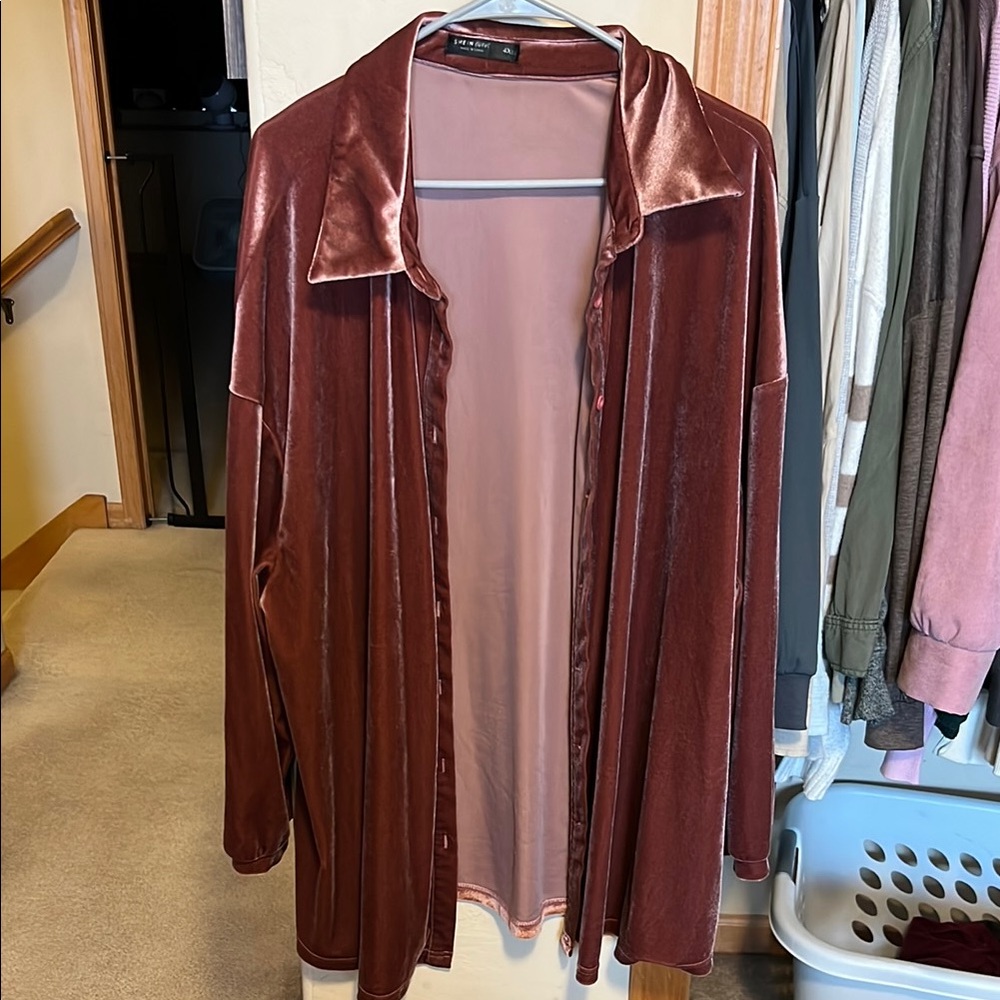 Velvet Longline Jacket